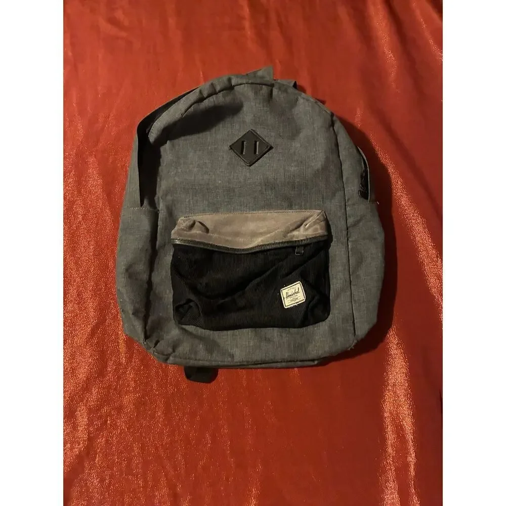 Herschel Adidas Backpack Lot 2 Gray Insulated Small Daypack Front Pocket